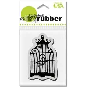    Cling Frilly Bird Cage   Cling Rubber Stamp Arts, Crafts & Sewing