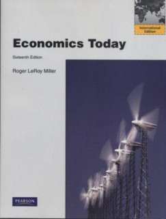 Economics Today 16th Edition By Roger Leroy Miller 9780132554510 