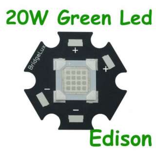 1pc 20W Super bright Green Taiwan Edison High Power LED  