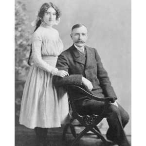  1897 photo Evalyn Walsh McLean standing alongside of her 