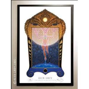    Framed Transfiguration Poster Signed by Alex Grey 