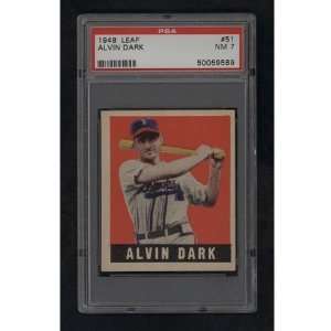  1948 Leaf 51 Alvin Dark PSA NM 7 Sports Collectibles