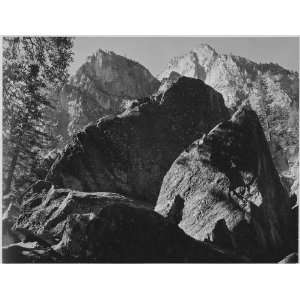 Ansel Adams Poster   Kings River Canyon California 24 X 18.5