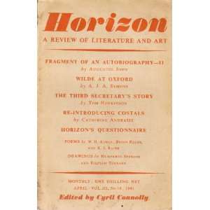  and Art April, Vol. III, No. 16 Editor Cyril Connolly Books