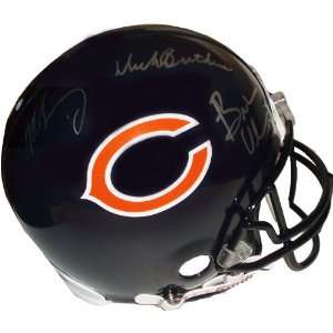 Butkus Urlacher & Singletary Signed Bears Replica Helmet  