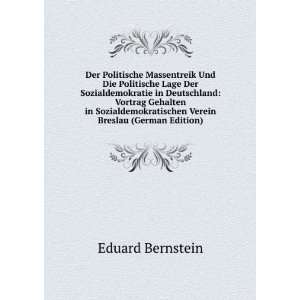   Verein Breslau (German Edition) Eduard Bernstein Books