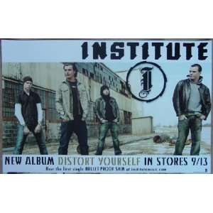  Institute   Distort Yourself   Poster   New   Rare   Gavin Rossdale 