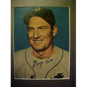 George Kell Detroit Tigers Autographed 11 X 14 Professionally Matted 