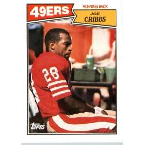  1987 Topps # 114 Joe Cribbs San Francisco 49ers Football 