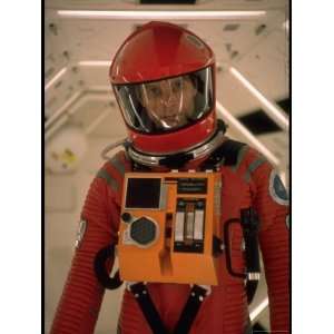 Actor Keir Dullea in Space Suit in Scene from Motion Picture 2001 A 