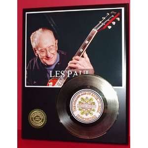Les Paul 24kt Gold Record LTD Edition Display ***FREE PRIORITY 