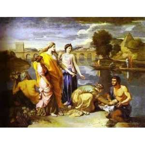  Hand Made Oil Reproduction   Nicolas Poussin   24 x 18 