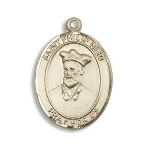  St. Philip Neri Large 14kt Gold Medal Jewelry