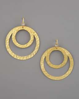 Round Gold Earrings  