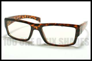   Nerd Glasses Geek Chic Optical Frame TORTOISE Brown Clear Lens  