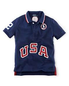   Childrenswear Toddler Boys Team USA Olympic Mesh Polo   Sizes 2T 4T