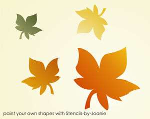 STENCIL Fall Maple Leaves Autumn Harvest Primitive Sign  