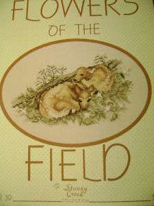 Flowers of the Field cross stitch Stoney Creek book 39  