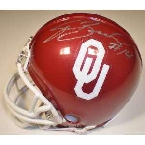 Sam Bradford Autographed Oklahoma Sooners Riddell Mini Helmet