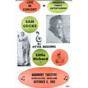 Sam Cooke, Little Richard, Otis Redding Live in Concert 14 X 22 