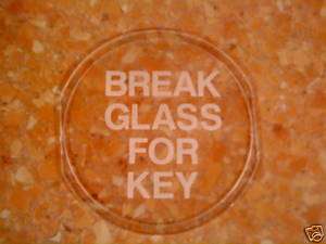 SPARE GLASSES FOR BREAK GLASS KEY BOX SAFETY,FIRE ALARM  