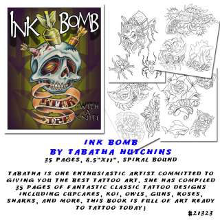  Flash Sketch Book INK BOMB Rose Shark Owl Koi w FREE Bonus Flash 