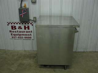   Stainless Steel Mobile Cabinet w/ Pull Out Cutting Board, Under Shelf