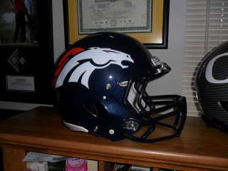   2011 Denver Broncos Riddell Revolution Speed Football Helmet  
