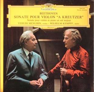 MENUHIN / W. KEMPFF, BEETHOVEN SONATAS FRENCH LP  