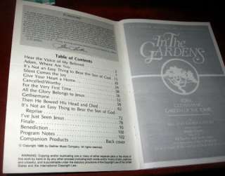 In the Gardens Bill Gaither Easter Cantata Book Tape  