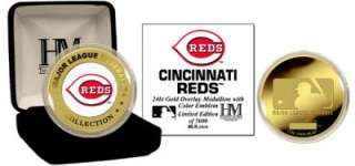 Cincinnati Reds 24KT Gold & Color Team Commerative Coin  