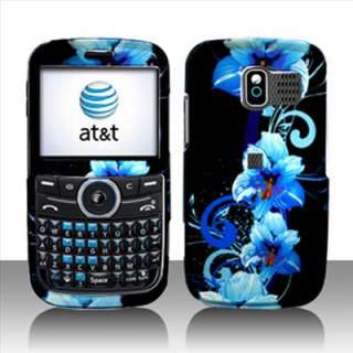Blue Flowers Hard Case Cover for Pantech Link P7040  