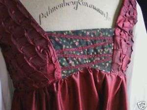 Medieval Italian Renaissance Dress Garb SCA LOTR sz 8  