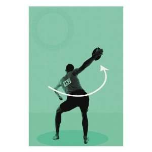 Movement for the discus throw Giclee Poster Print