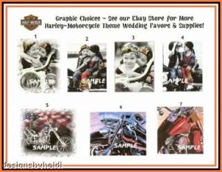 Motorcycle Harley Wedding Poem Cards Favors Bridal  