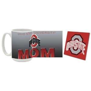   Mug & Coaster Gift Box Combo Ohio State Buckeyes Beverage Drinkware