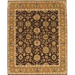  Due Process Mirzapur Agra Brown Gold 10 Round Area Rug 