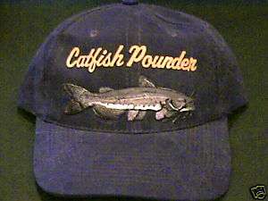 CATFISH POUNDER FISHING FISHERMAN STYLE FISH CAP HAT  