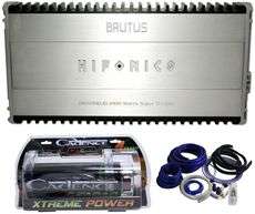 Hifonics BRZ2100.1D 2100 Watt RMS Mono Car Amplifier+4 Farad Capacitor 