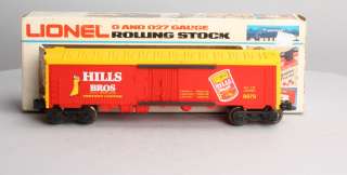 Lionel 6 9879 Hills Bros.Coffee Billboard Reefer Car EX/Box 