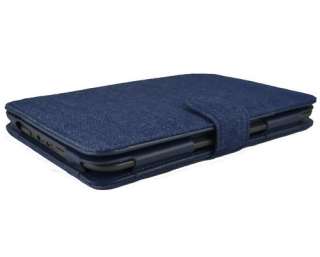 Cool Blue Denim Jeans Leather Case For  Kindle 3  