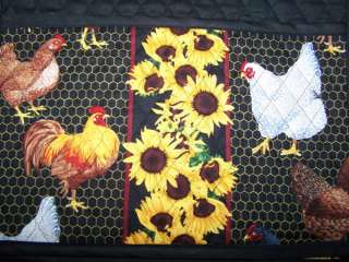 Chickens Rooster Quilted Fabric Cover for KitchenAid Mixer NEW  