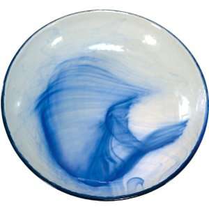 Bormioli Rocco Murano Blue Glass Soup Plate, Set of 6  