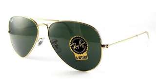 Ray Ban Aviator Large Metal RB3025 L0205 Arista Gold/G 15XLT 58mm 