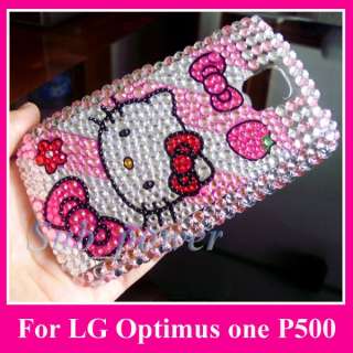 Hello Kitty S Bling Hard Case Cover LG Optimus One P500  