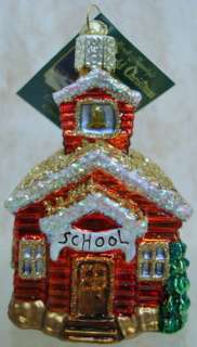 OLD WORLD Log Cabin ORNAMENT Stockings HOUSE 20015  