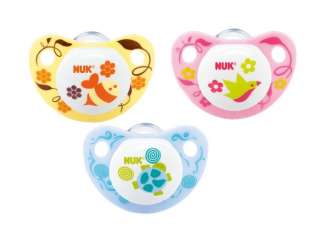 Nuk Trendline Whimsy Collection Silicone Pacifiers 6+M  
