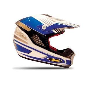  Xtreme Airmax Blue/White Large Race Off Road Helmet 