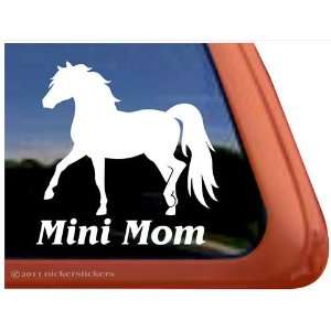  Mini Mom Miniature Horse Vinyl Window Decal Automotive