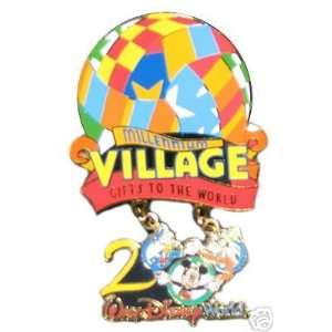   Millennium Village Mickey Fab 3 Dangle WDW Disney PIN 